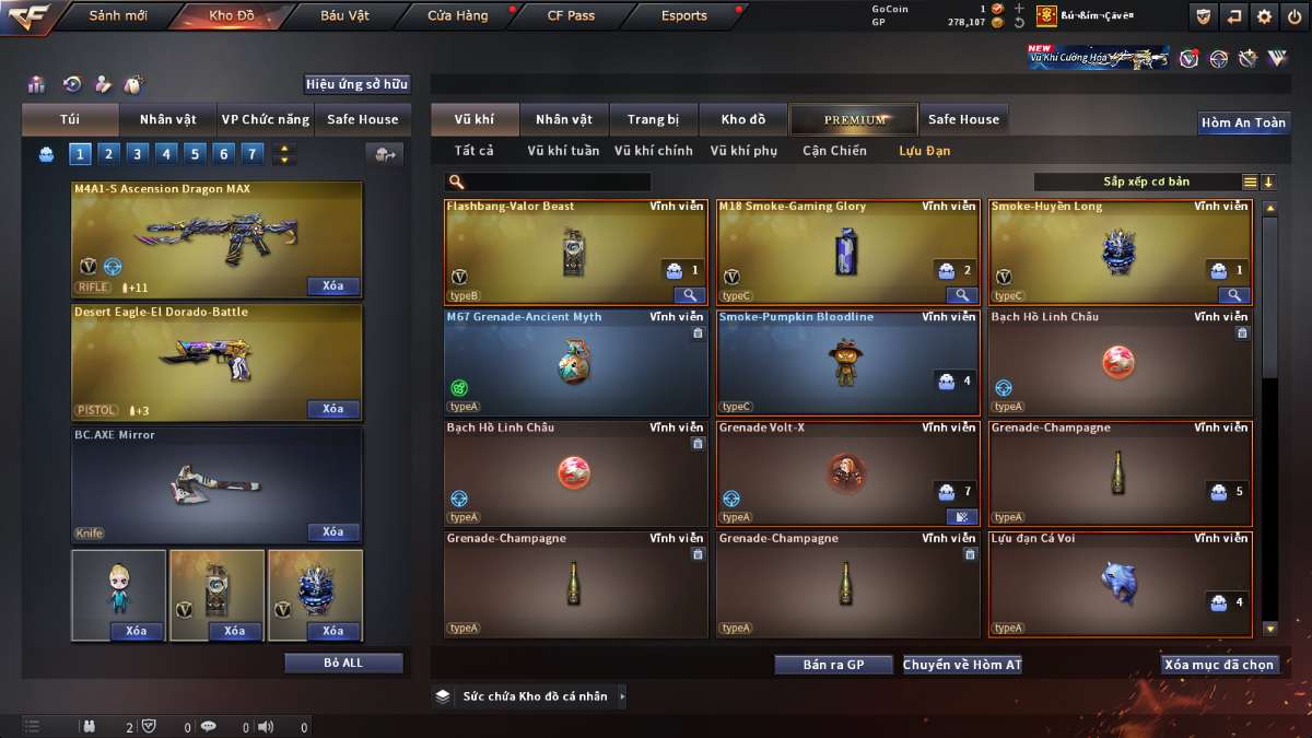 shop acc cf uy tin gia re